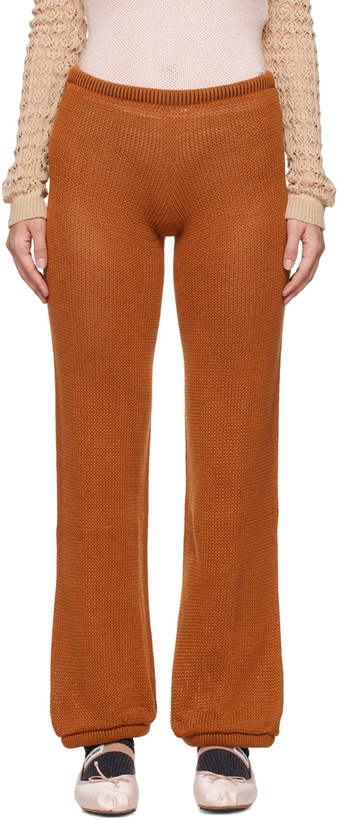 Photo: Isa Boulder Brown Isabella Straight Lounge Pants