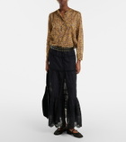Souliers Martinez Paris woven leather Mary Jane flats