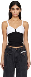 KIMHĒKIM Black & White V-Neck Tank Top