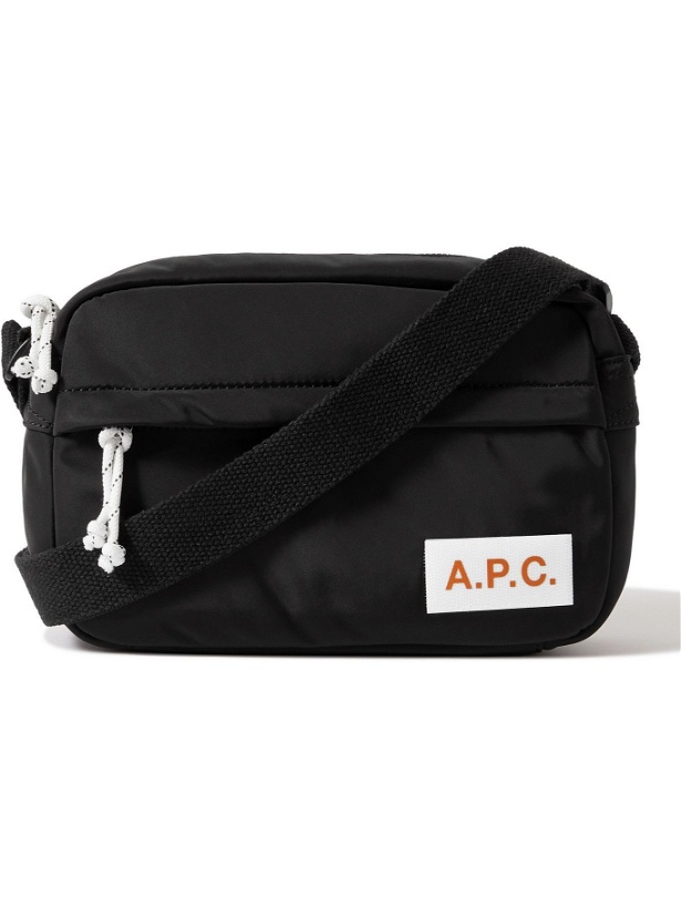 Photo: A.P.C. - Logo-Appliquéd Tech-Canvas Messenger Bag