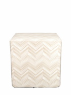 MISSONI HOME Layers Inlay Cube Pouf