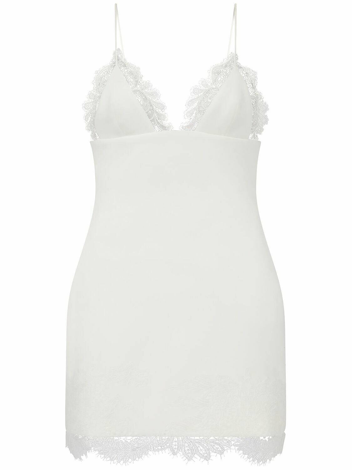 DAVID KOMA Cady Mini Dress with lace Details David Koma