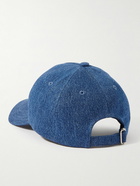 A.P.C. - Eden Vacances Logo-Print Denim Baseball Cap - Blue