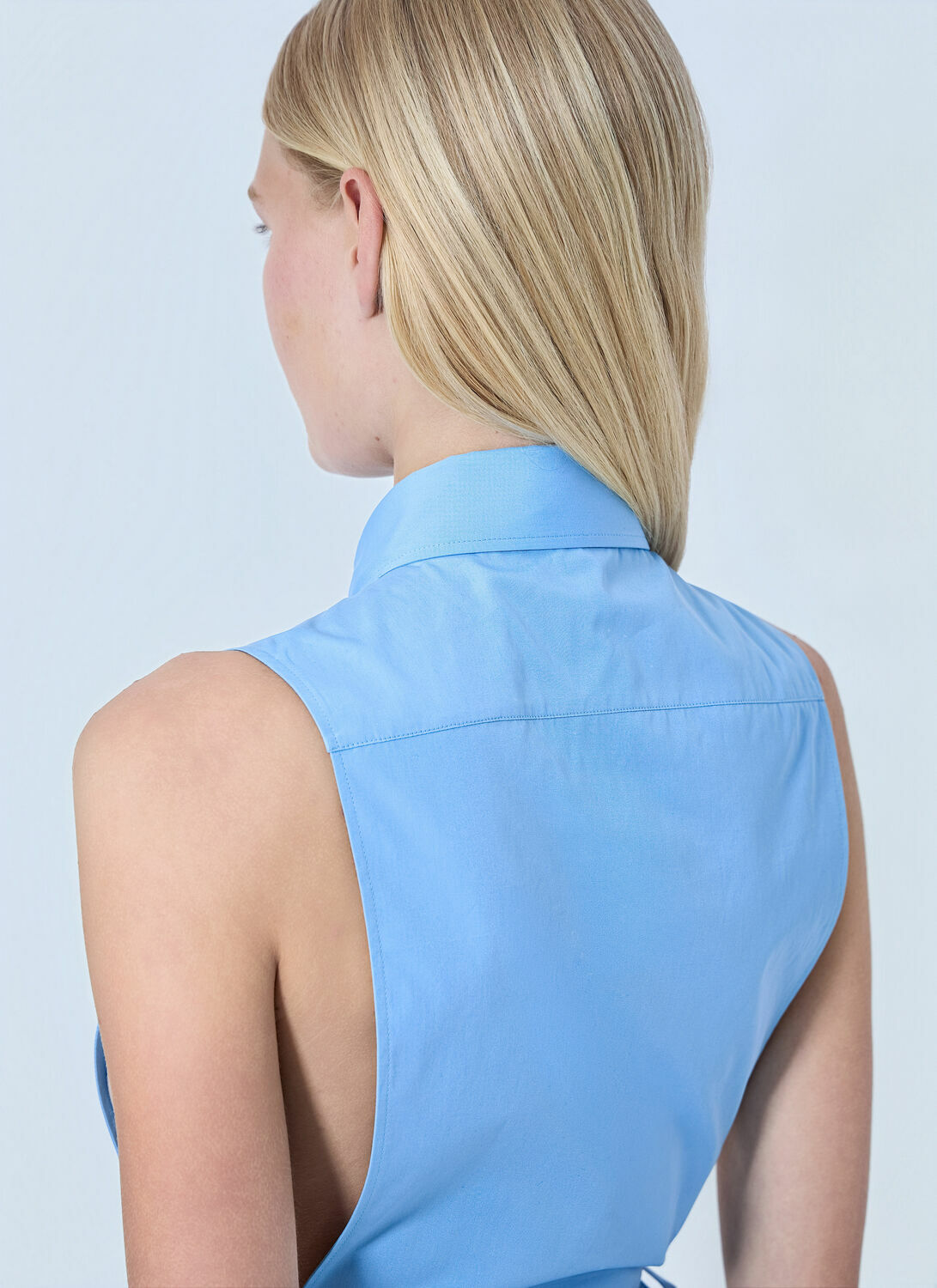 Miu Miu Poplin Sleeveless Shirt