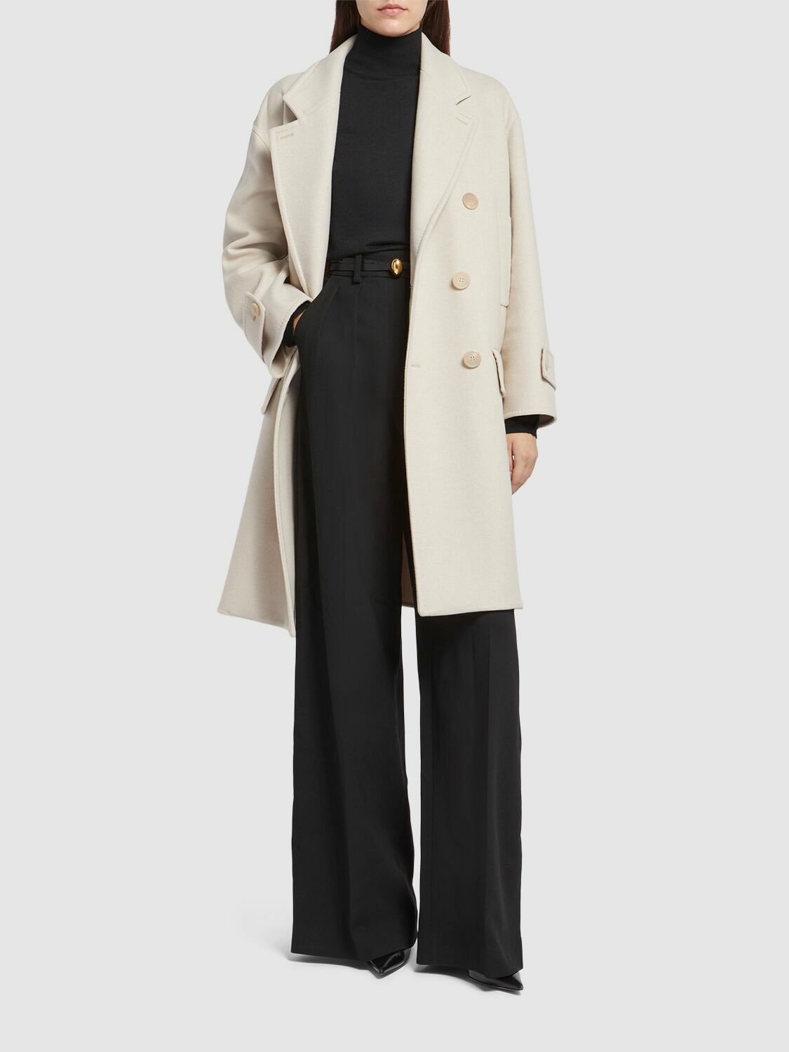 MAX MARA Nogara Double Breasted Midi Coat Max Mara