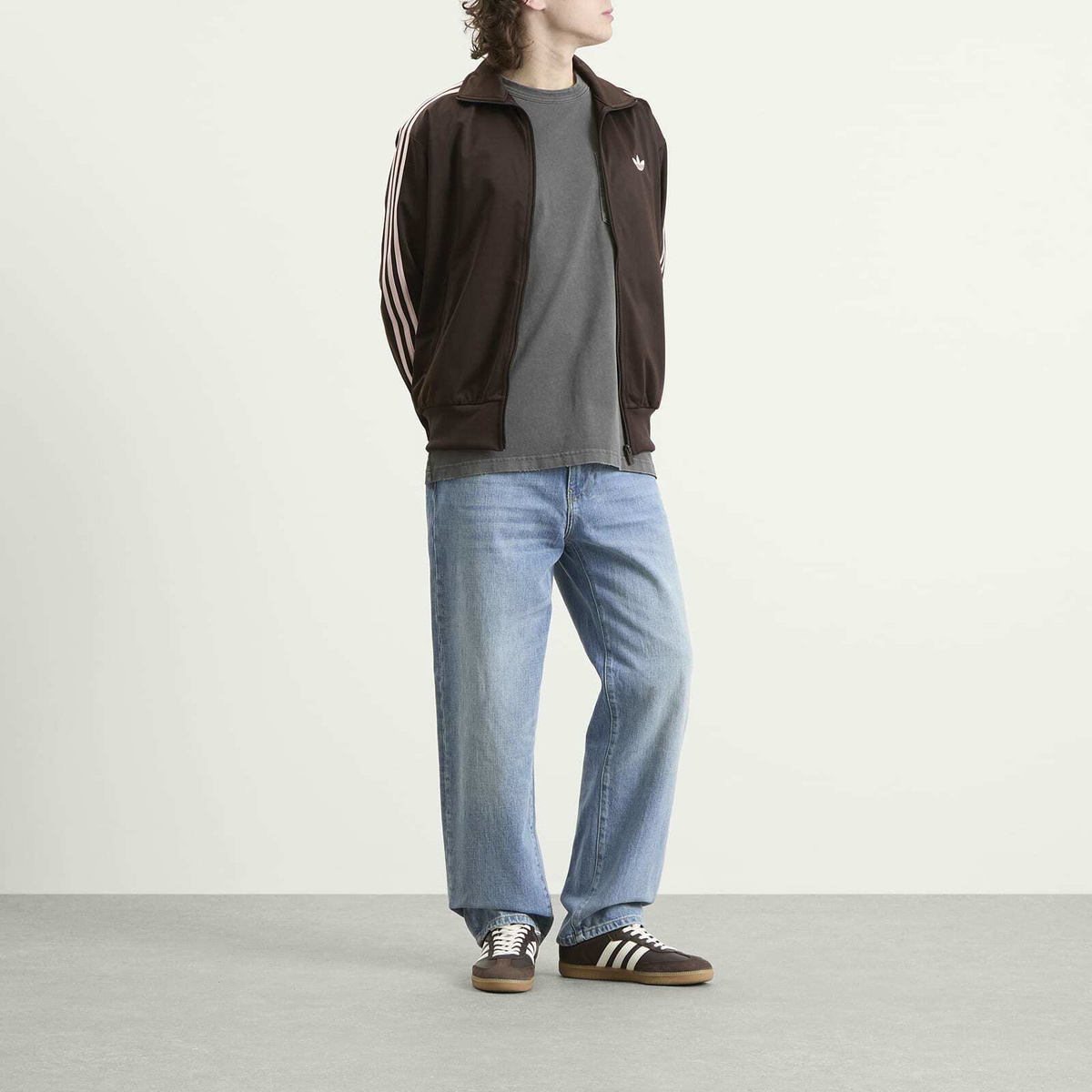 Adidas Men's Firebird Tracktop in Aurora Coffee