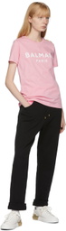Balmain Black & Pink Fleece Lounge Pants