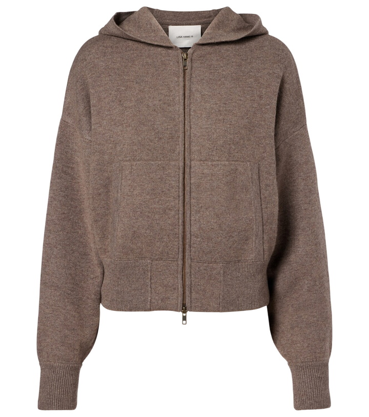 Photo: Lisa Yang Lilia cashmere zip-up hoodie