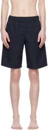 Palm Angels Navy Printed Swim Shorts