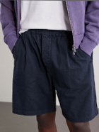 Folk - Assembly Linen and Cotton-Blend Shorts - Black