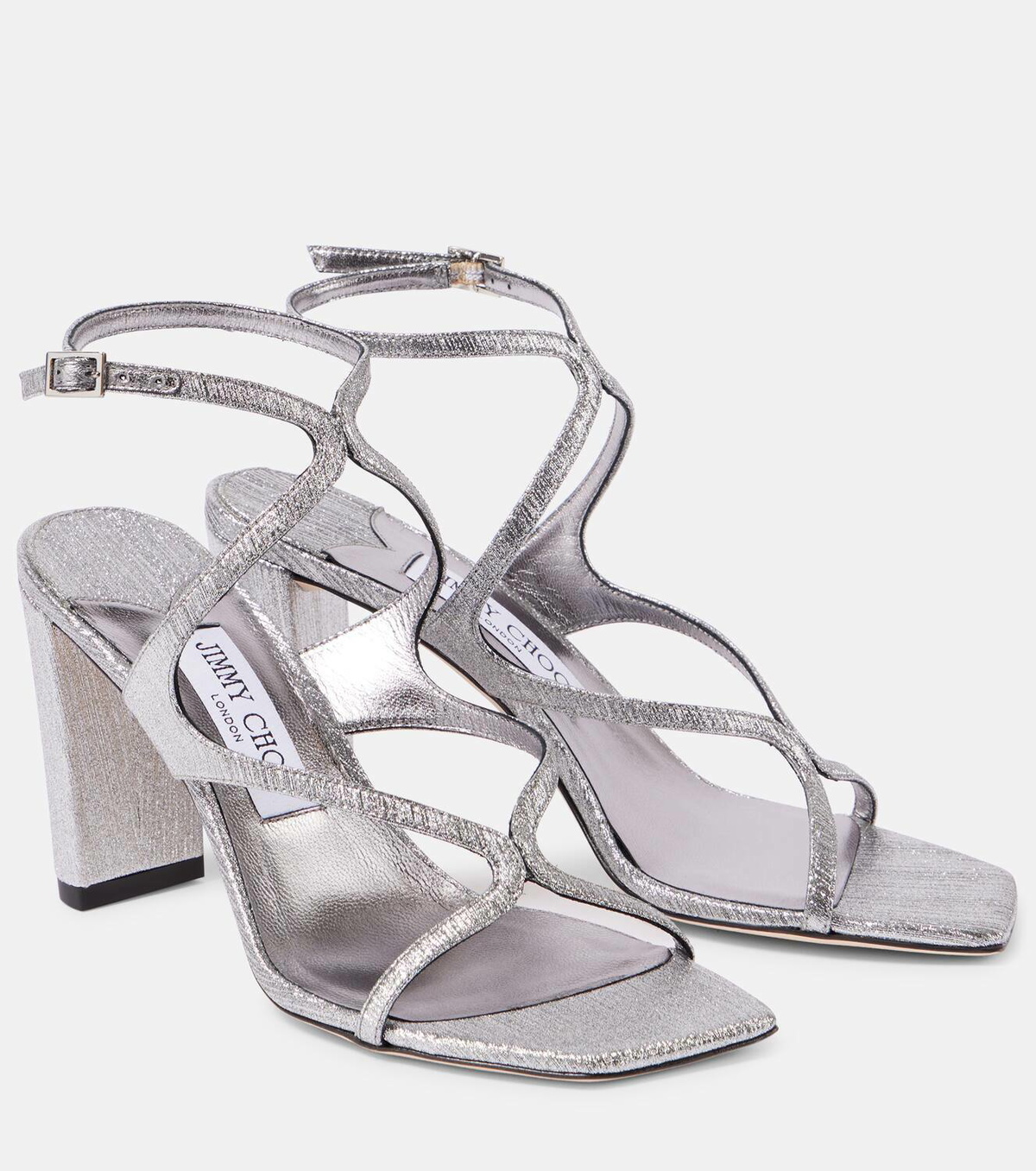 Jimmy Choo Azie 85 metallic leather sandals Jimmy Choo