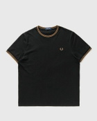 Fred Perry TWIN TIPPED T-SHIRT Black Mens Shortsleefe