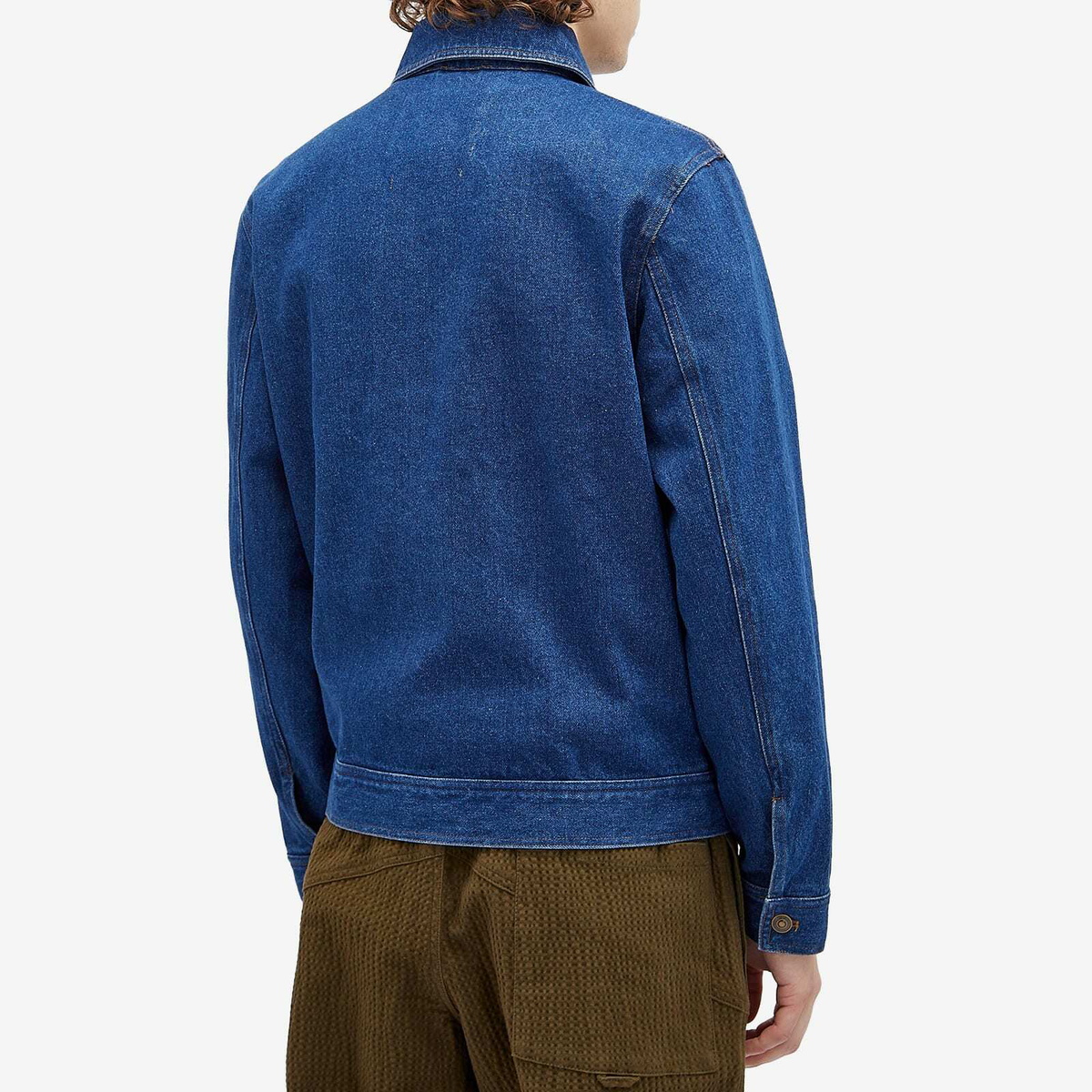 Bram's Fruit Men's Denim Chore Jacket in Indigo