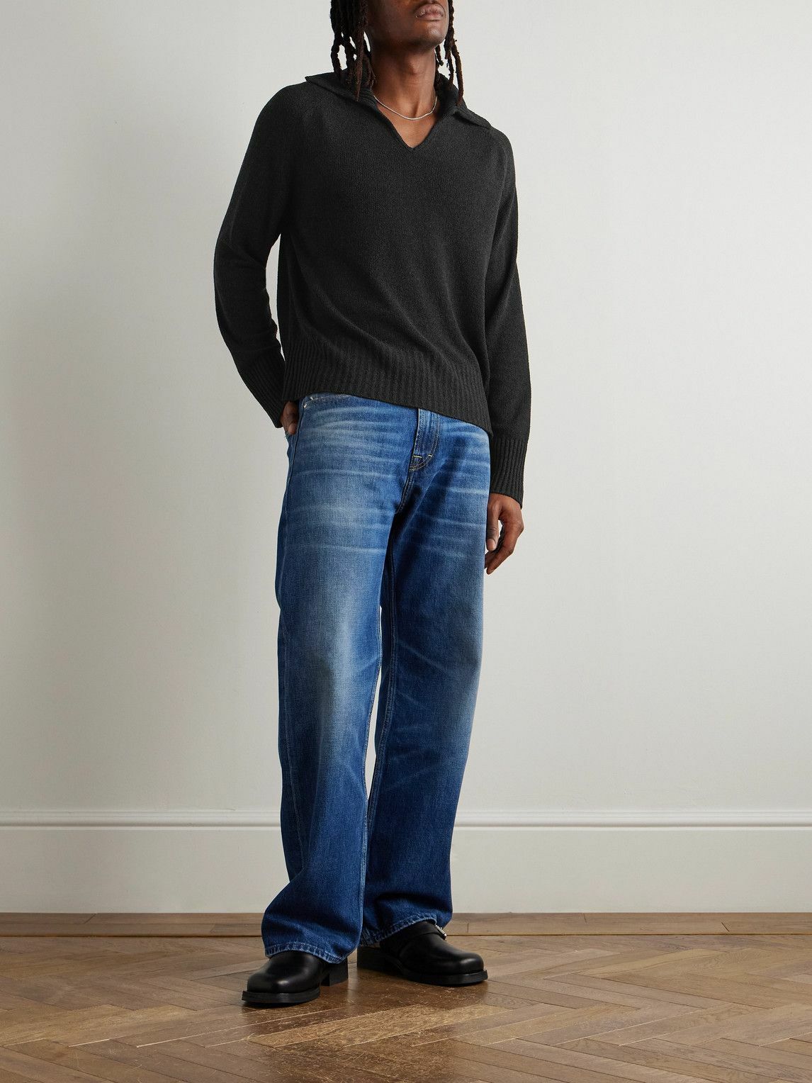 Our Legacy - Emporio Armani Silk Sweater - Black Our Legacy