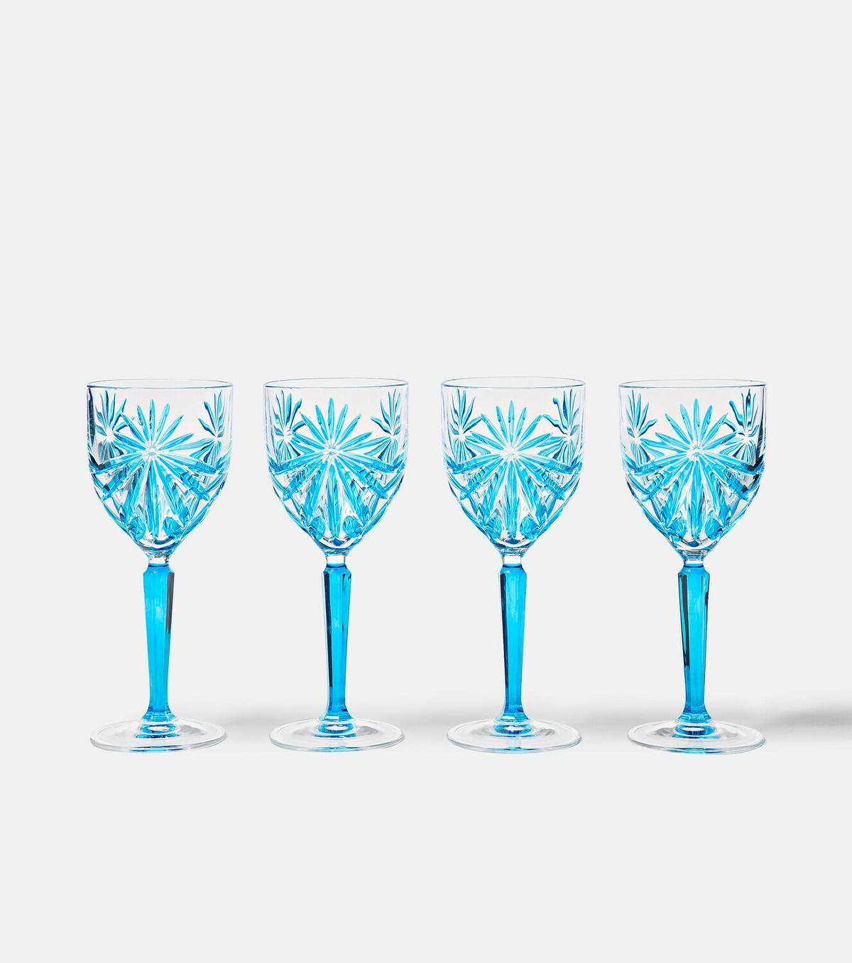 Les-Ottomans Set of 4 crystal wine glasses