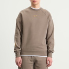 Nike Men's x Nocta Cardinal Stock Crew Fleece Sweatshirt in Olive Grey/Yellow Ochre