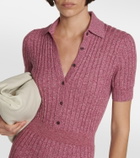 Gabriela Hearst Pleated cashmere and silk midi dress