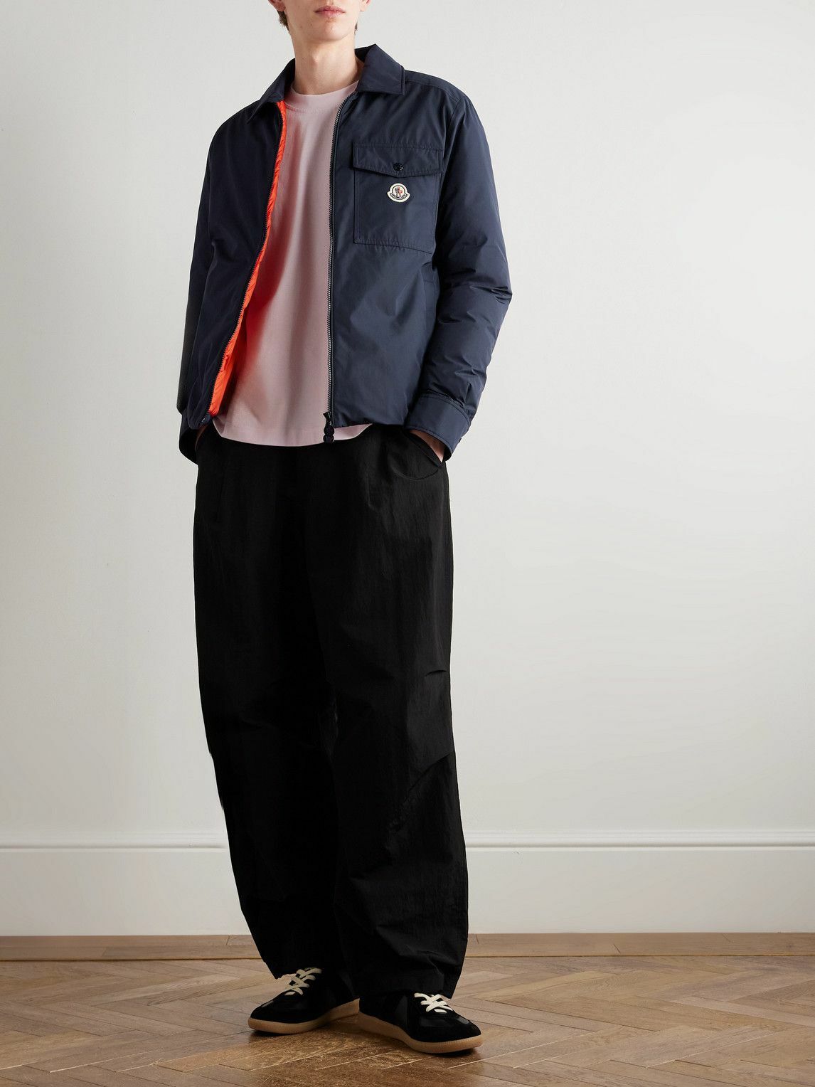 Moncler - Vigeon Logo-Appliquéd Shell Down Shirt Jacket