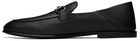 Ferragamo Black Gancini Ornament Loafers