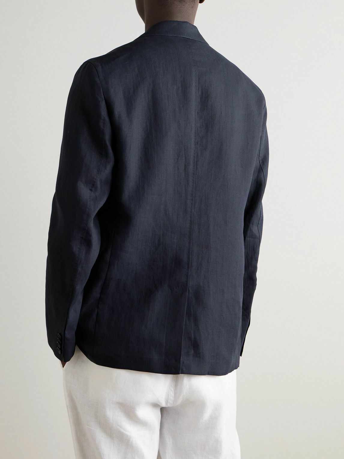 Orlebar Brown - Garret Unstructured Linen Suit Jacket - Blue