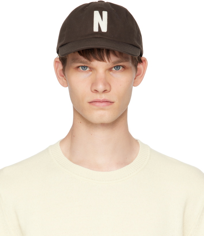 Photo: NORSE PROJECTS Brown Felt N Twill Sports Cap