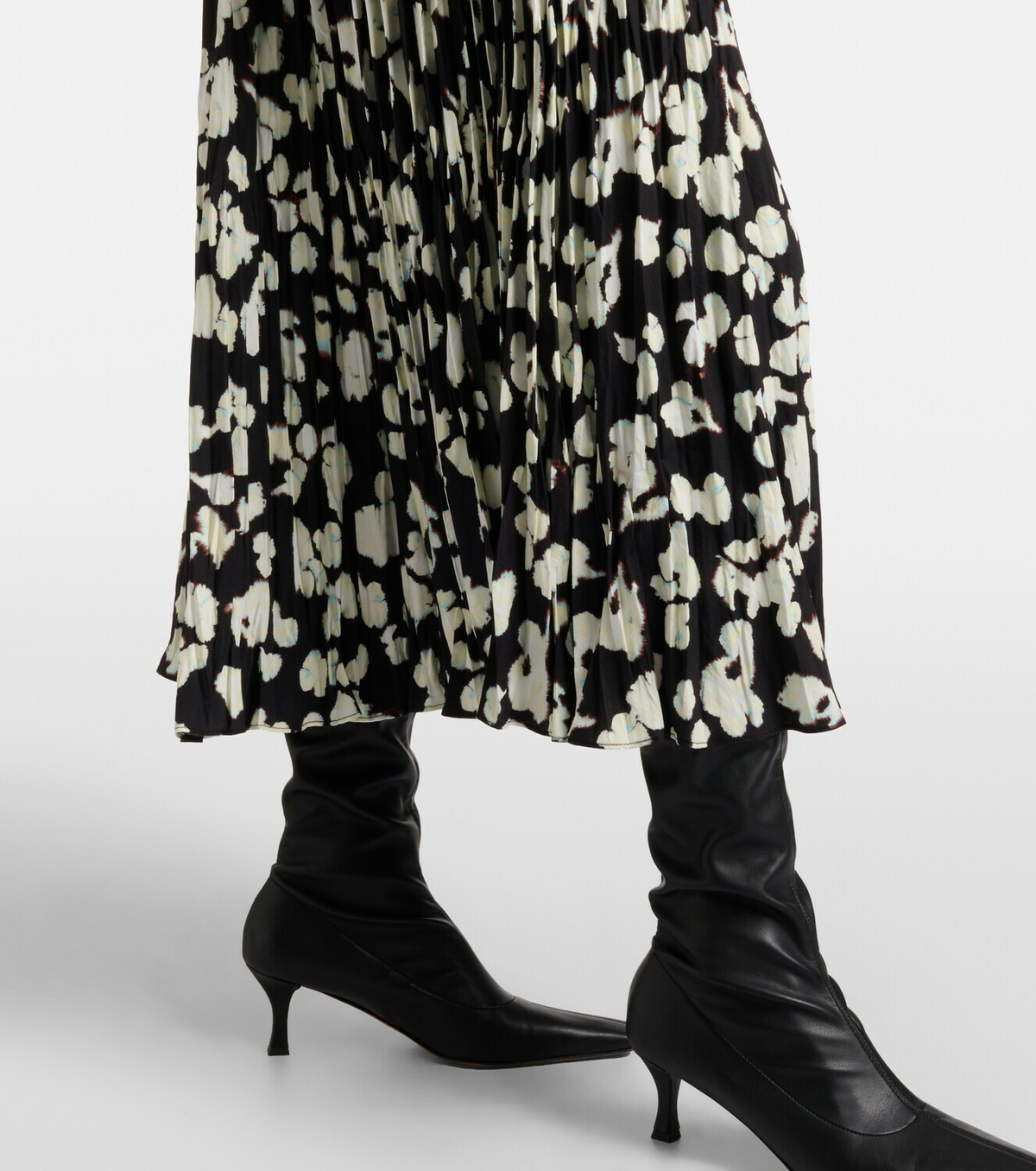 Proenza Schouler White Label Runa printed twill midi skirt