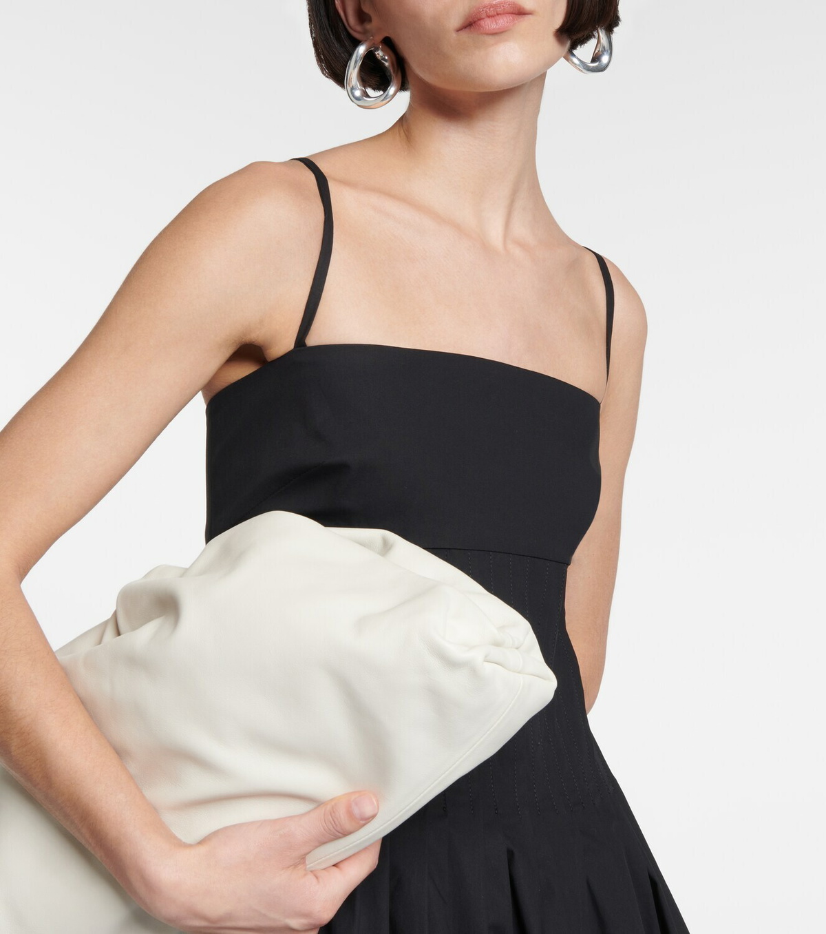 Proenza Schouler Pleated cotton-blend poplin midi dress Proenza Schouler