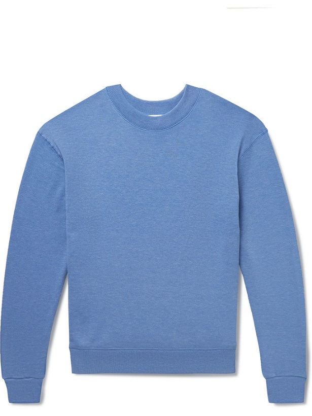 Photo: Entireworld - Cotton-Blend Jersey Sweatshirt - Blue