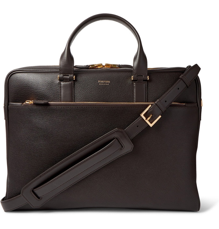 Photo: TOM FORD - Full-Grain Leather Briefcase - Brown