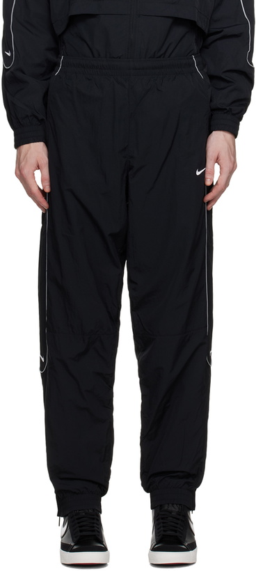 Photo: Nike Black Solo Swoosh Track Pants