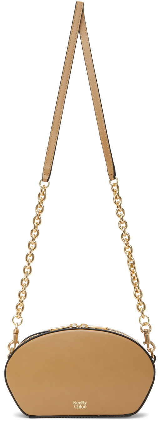 See by Chloé Beige Shell Shoulder Bag
