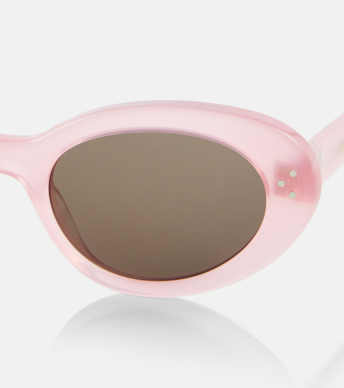 Celine Eyewear Bold 3 Dots oval sunglasses