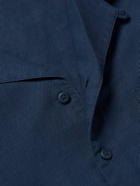 Onia - Air Convertible-Collar Linen and Lyocell-Blend Shirt - Blue