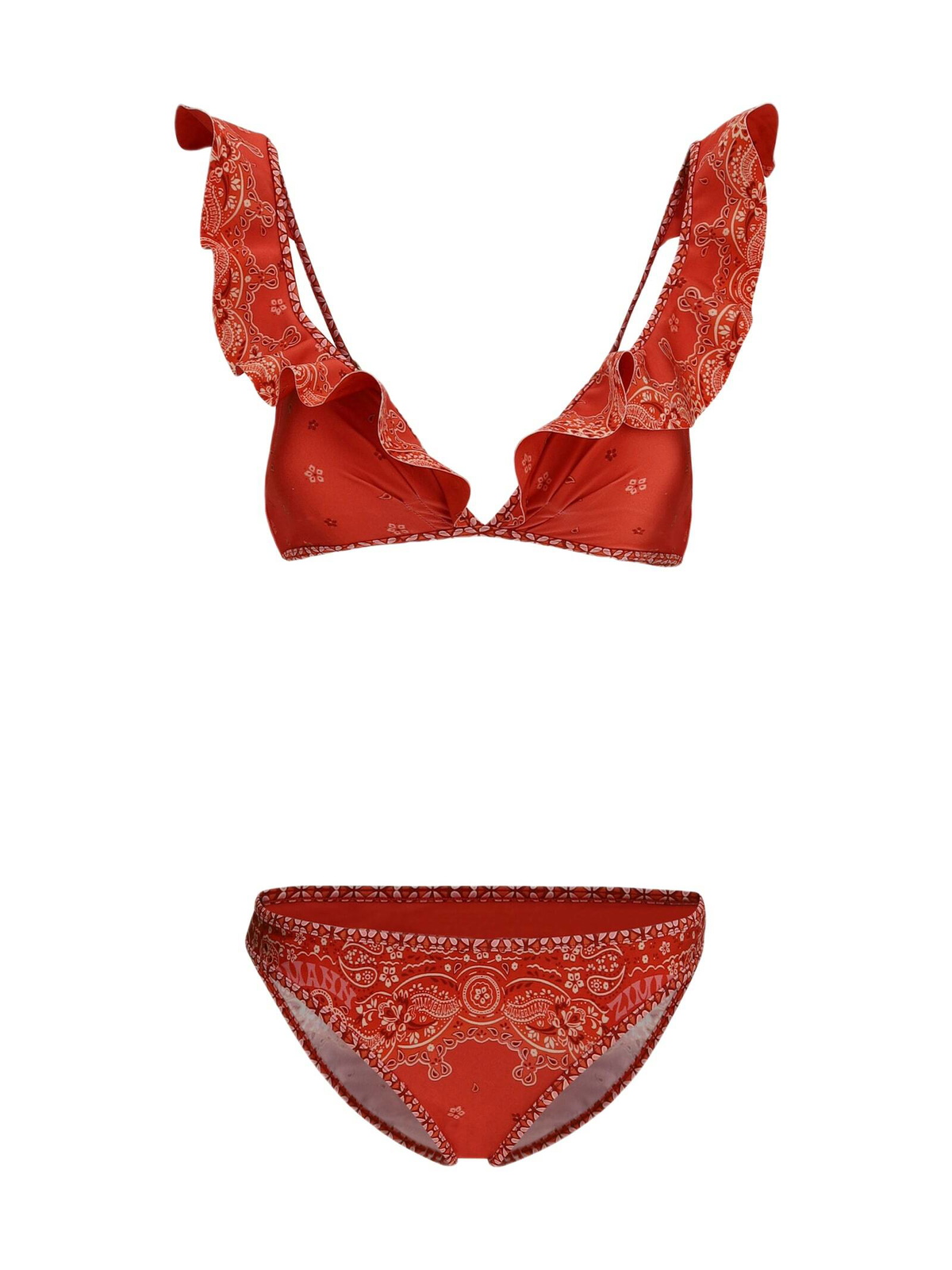 【Zimmermann】Ottie paisley ring-detail bikini Zimmermann Ottie paisley ring-detail bikini Zimmermann