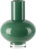 The Conran Shop Green Glass 23cm Vase