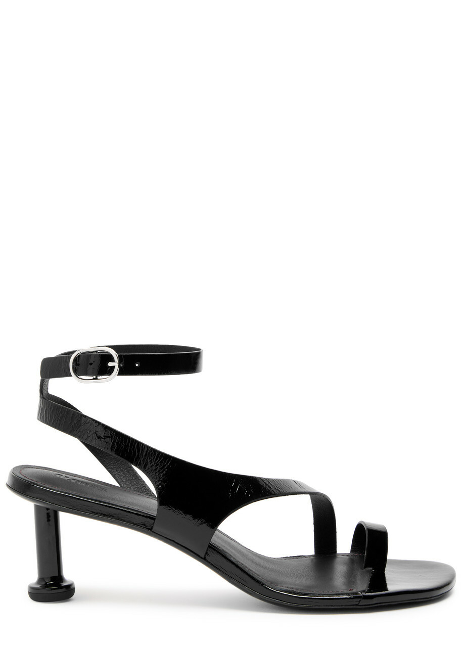 Alohas Miquela Onix Patent Leather Sandals Black