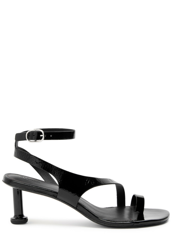 Photo: Alohas Miquela Onix Patent Leather Sandals Black