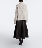 Altuzarra Varda leather midi skirt