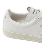 TOM FORD - Warwick Perforated Full-Grain Leather Sneakers - Neutrals