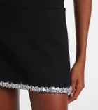 Gucci Sequined silk and wool crêpe cady miniskirt