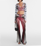 Roberto Cavalli Printed crop top