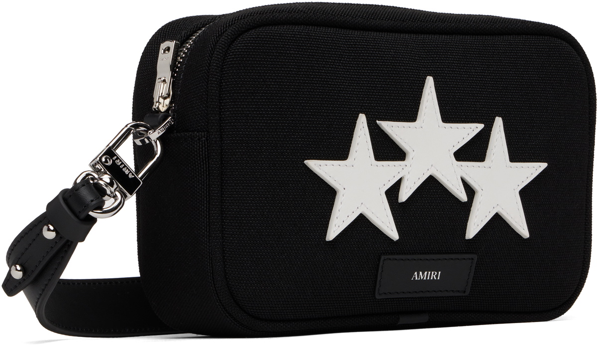 AMIRI Black Three Star Camera Case Bag Amiri