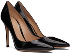 Gianvito Rossi Black Leather Gianvito 105 Heels