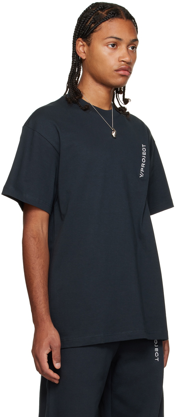 Y/Project Gray Pinched T-Shirt Y/Project
