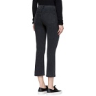 Earnest Sewn Black Melody Cropped Flare Jeans