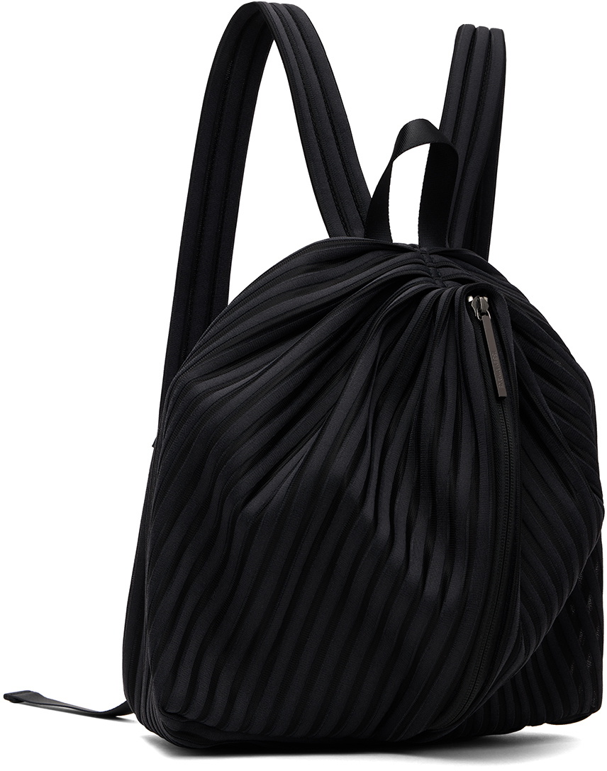 Black Knit Backpack