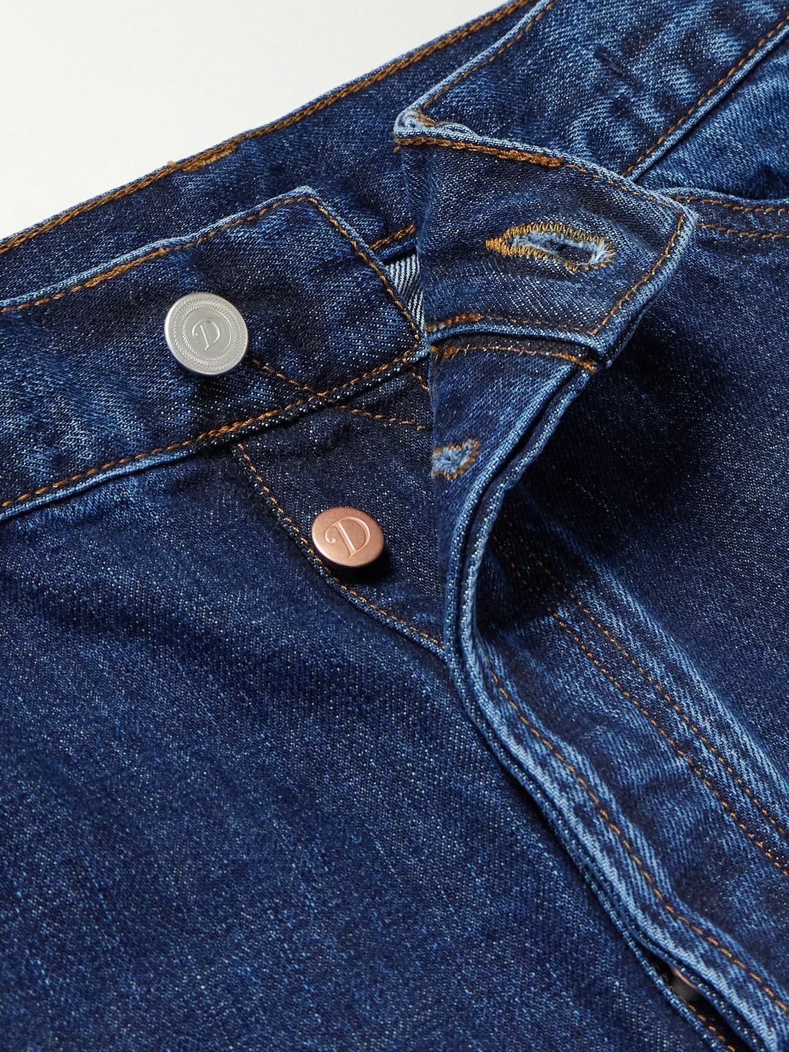 Drake's - HIM Straight-Leg Selvedge Jeans - Blue
