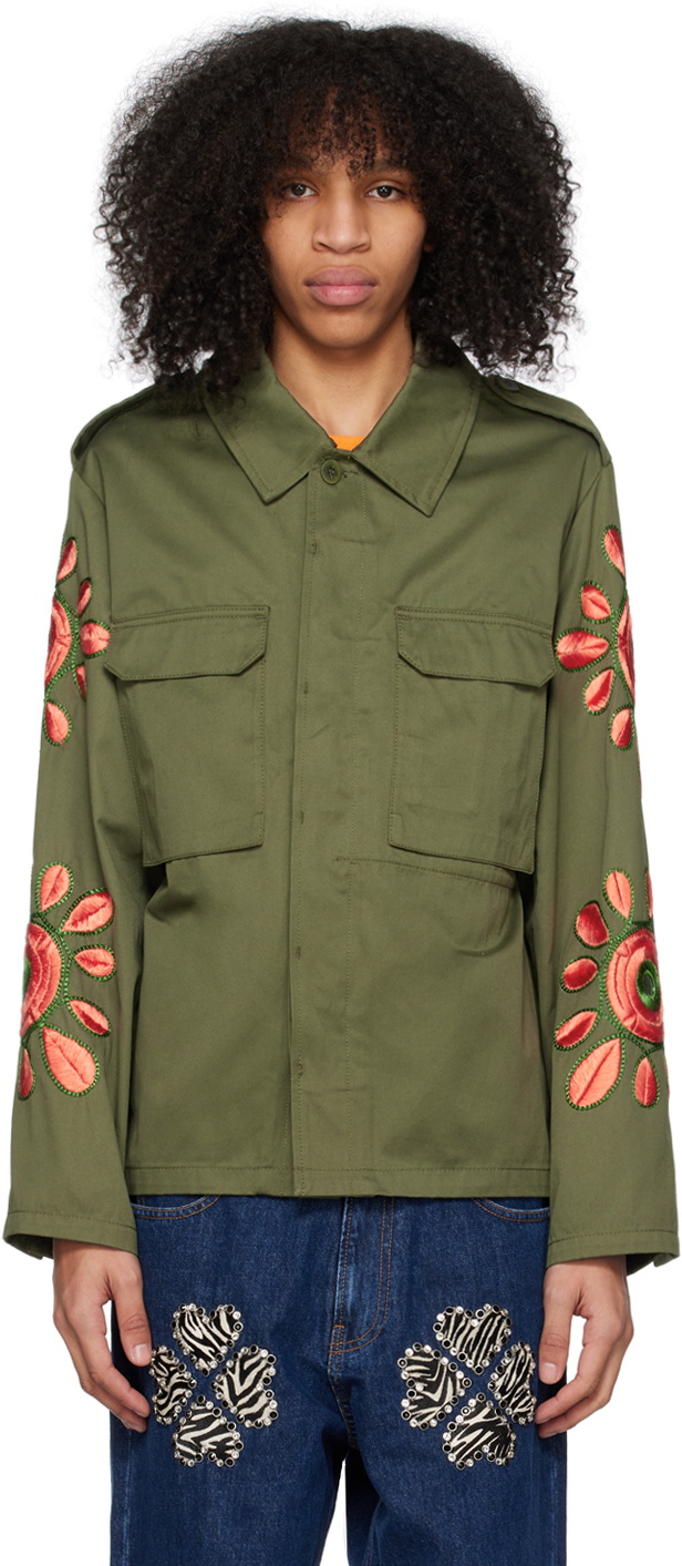 BLUEMARBLE Khaki Embroidered Jacket
