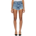 Amo Blue Denim Loverboy Cut-off Shorts