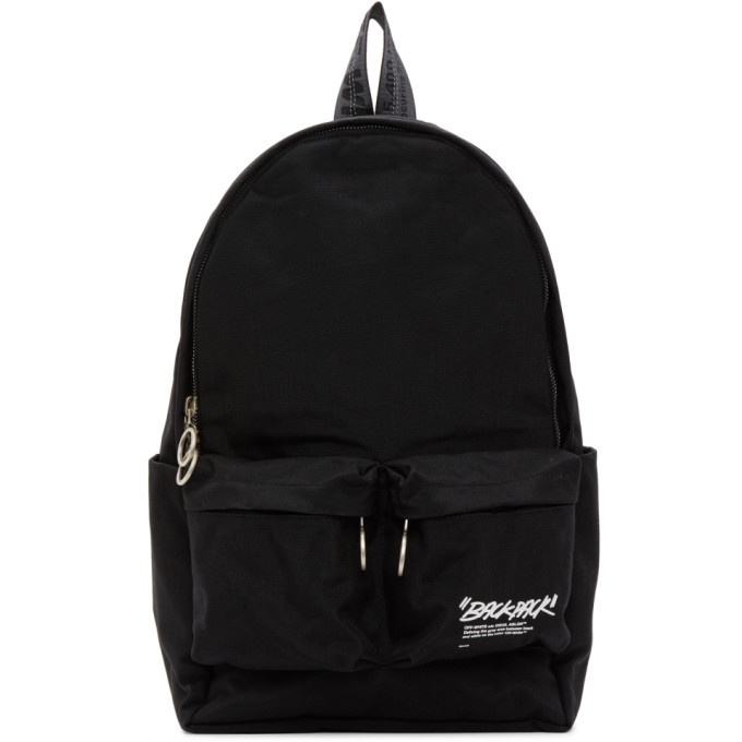 Off-White Black Quote Backpack Off-White